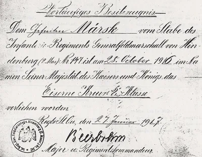 Travel route map, leave/orlov Sep 1916