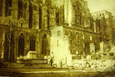 Western front scene, spring 1918