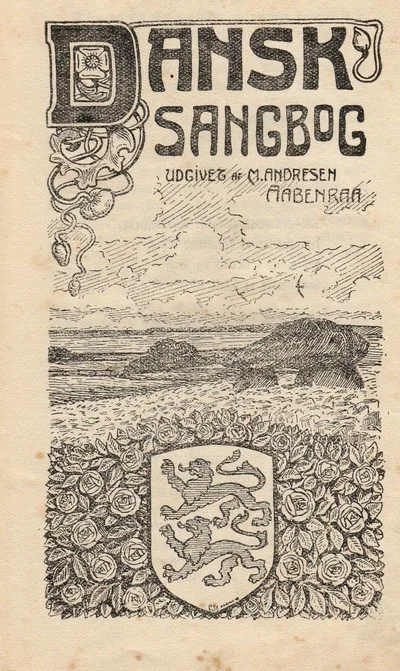 Peter Mærsk portræt, fra Dansk Sangbog-side